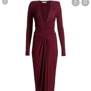 Alexandre Vauthier plunging v neck gown
